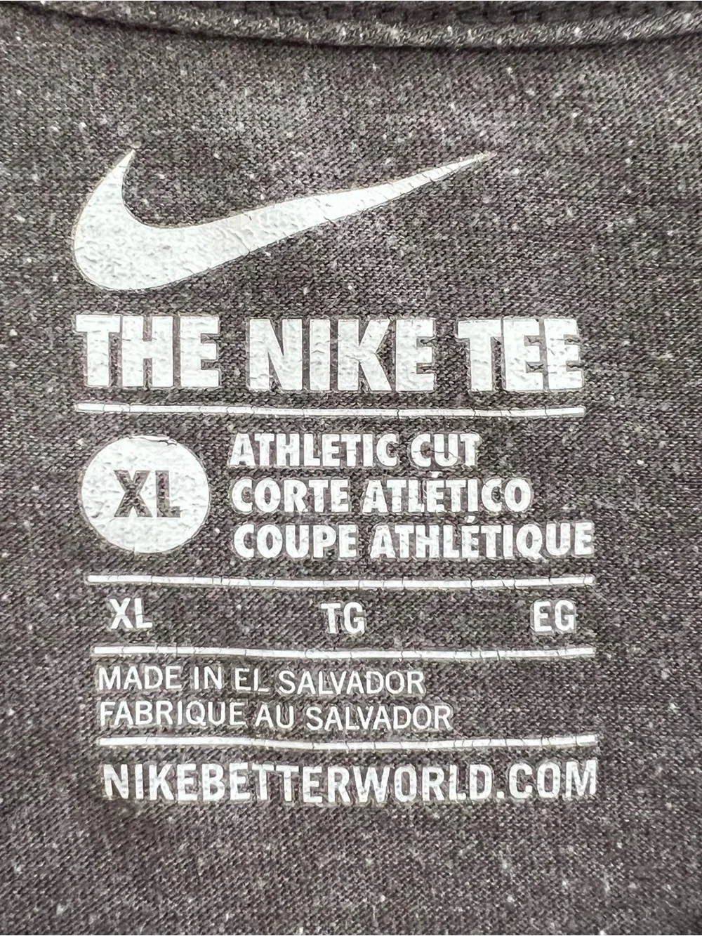 Nike Men's Charcoal Short Sleeved Tee -Size XL